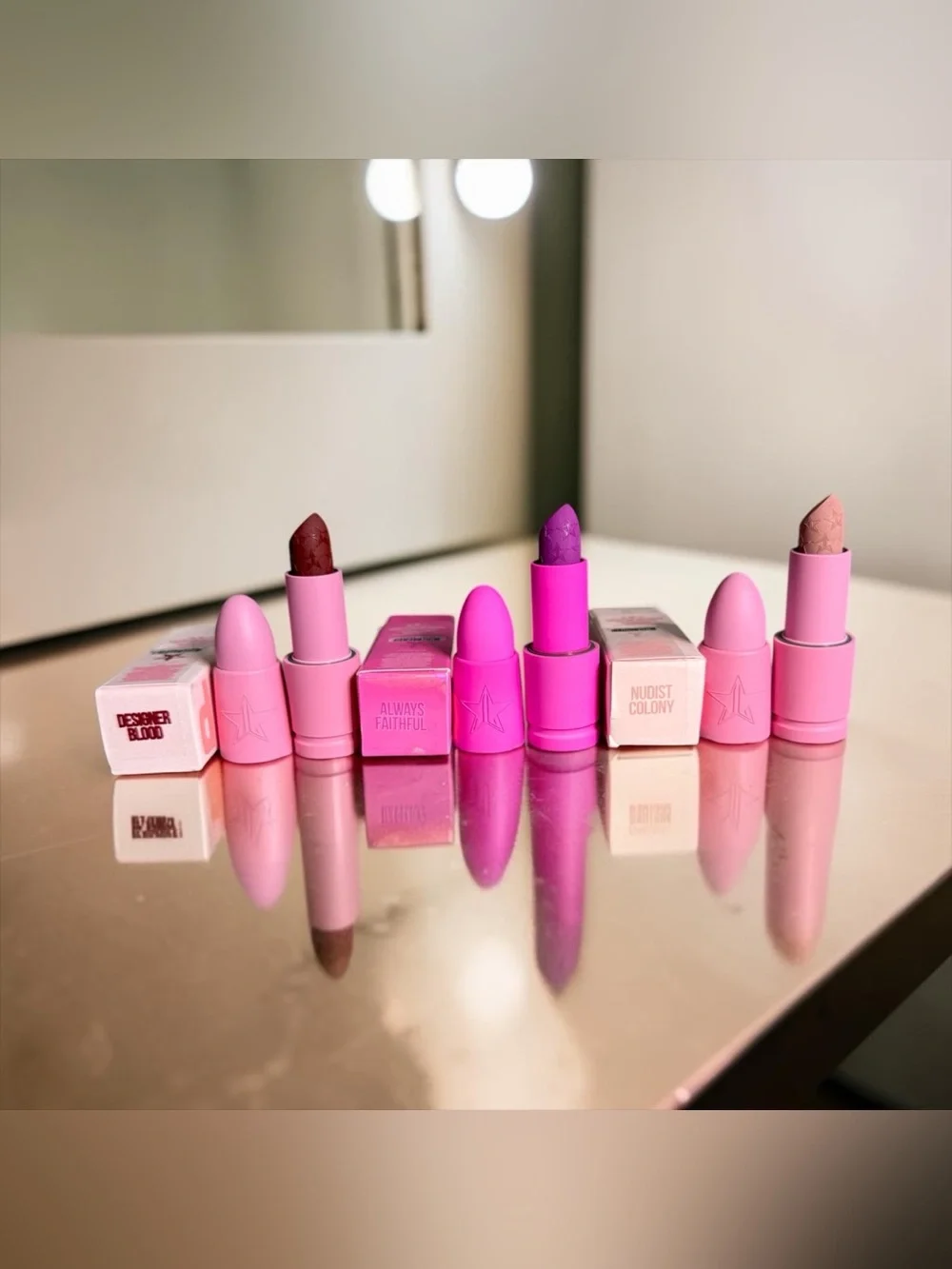💄JEFFREE STAR💄Lot of 3 Velvet Trap Lipsticks in Assorted Shades/NIB